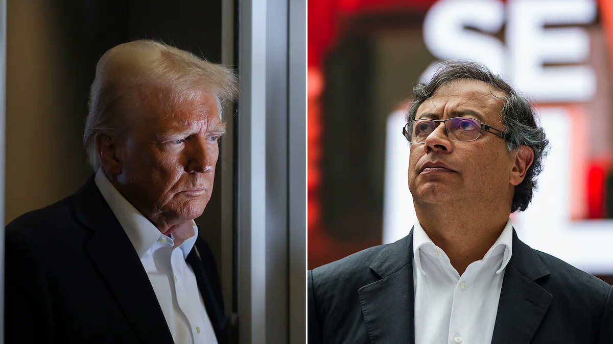 jhonchacon23's tweet photo. Trump tiene la realidad totalmente alterada al acusar a Petro de ser el jefe de los carteles en Colombia, hay que tener cuidado con ese nivel de ignorancia y desconocimiento de Sudamérica. https://t.co/2WBCE0oyyk