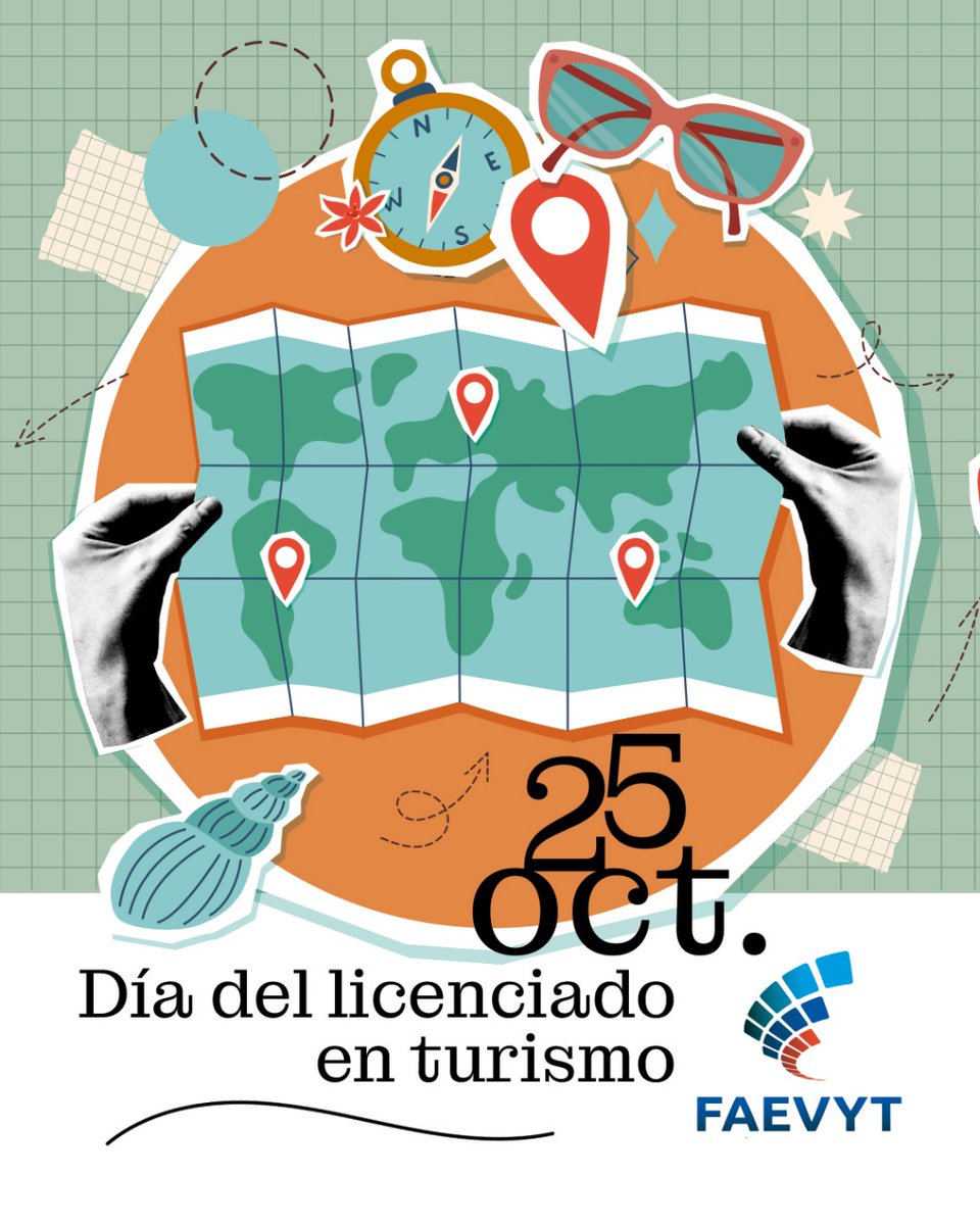 Feliz Día del Licenciado en Turismo! 🌍 🧳

Desde FAEVYT saludamos a quienes aportan profesionalismo, visión y compromiso al desarrollo de la actividad turística en todo el país. 🙌

¡Gracias por ser parte del motor que mueve al turismo argentino! 🇦🇷💙

#DíaDelLicenciadoEnTurismo