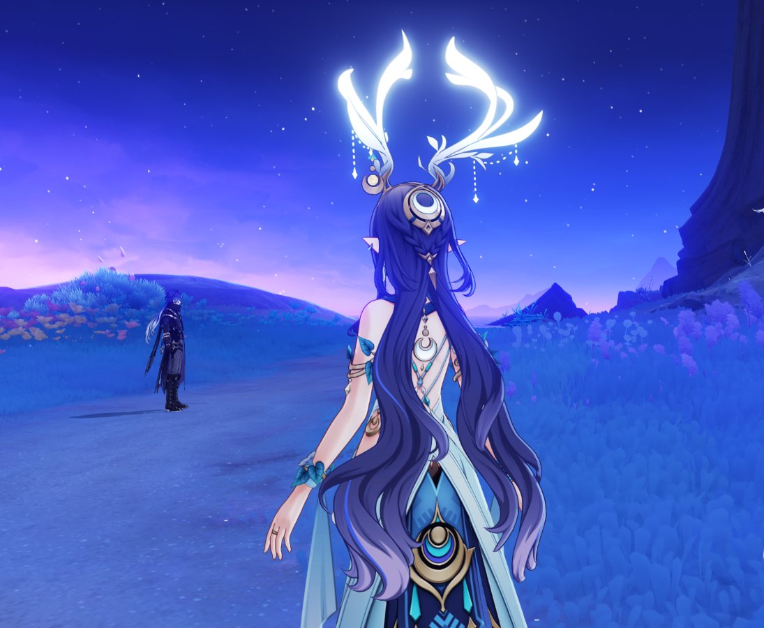 Dark_Sailor7's tweet image. Some sneaky screenshots from AQ + wider screenshot in case someone wants wallpaper (▰˘◡˘▰)

(off to lalalaland) ZzzZzz
#flauma #Flins #Lauma #flinslauma #GenshinImpact