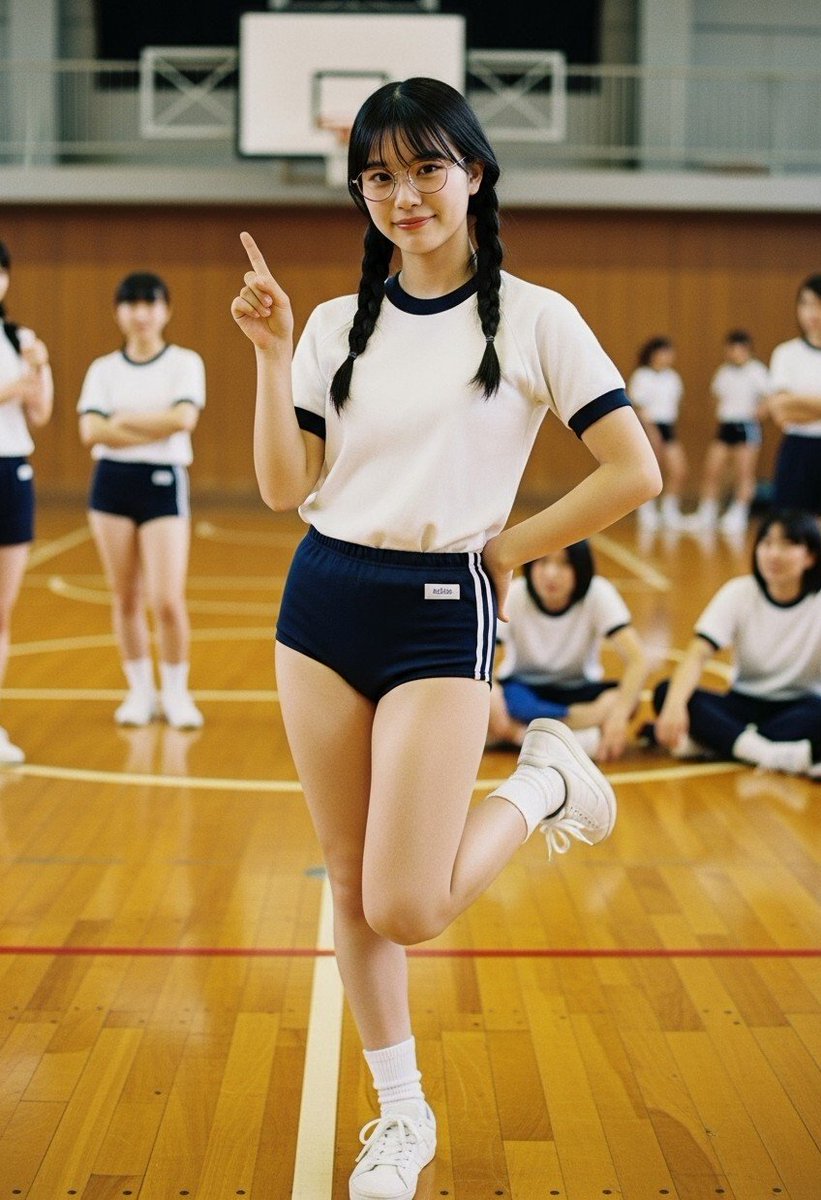 クソ元気女子の影響受けてイモ子もクソ元気 #ブルマ