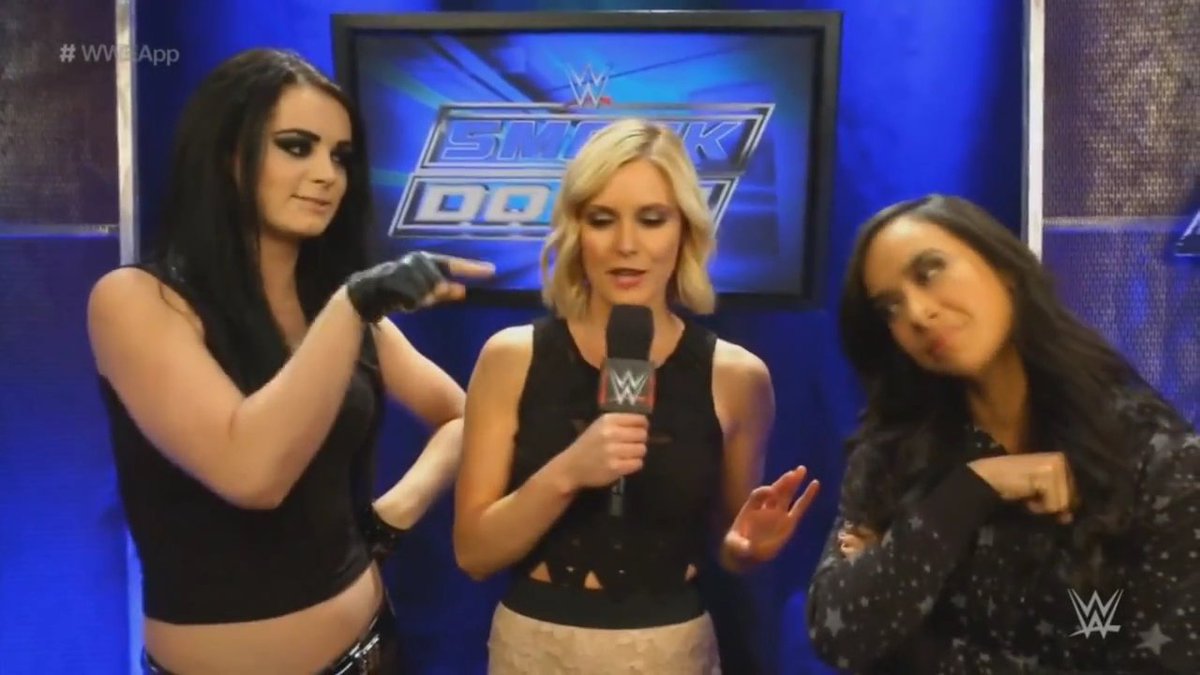 TravisJonesWWE's tweet photo. Lady @TheAJMendez - The #PhenomenalBlackWidow can work with anyone in @WWE as she did with #PAIGE & @ReneePaquette which she made it look #Phenomenal, #TeamAJ. #RT if u agree #WeLoveAJ #IconicAJ #AJFansForEver #WWEApp #SmackDown
(@Saraya) https://t.co/J1V0wxZkfa