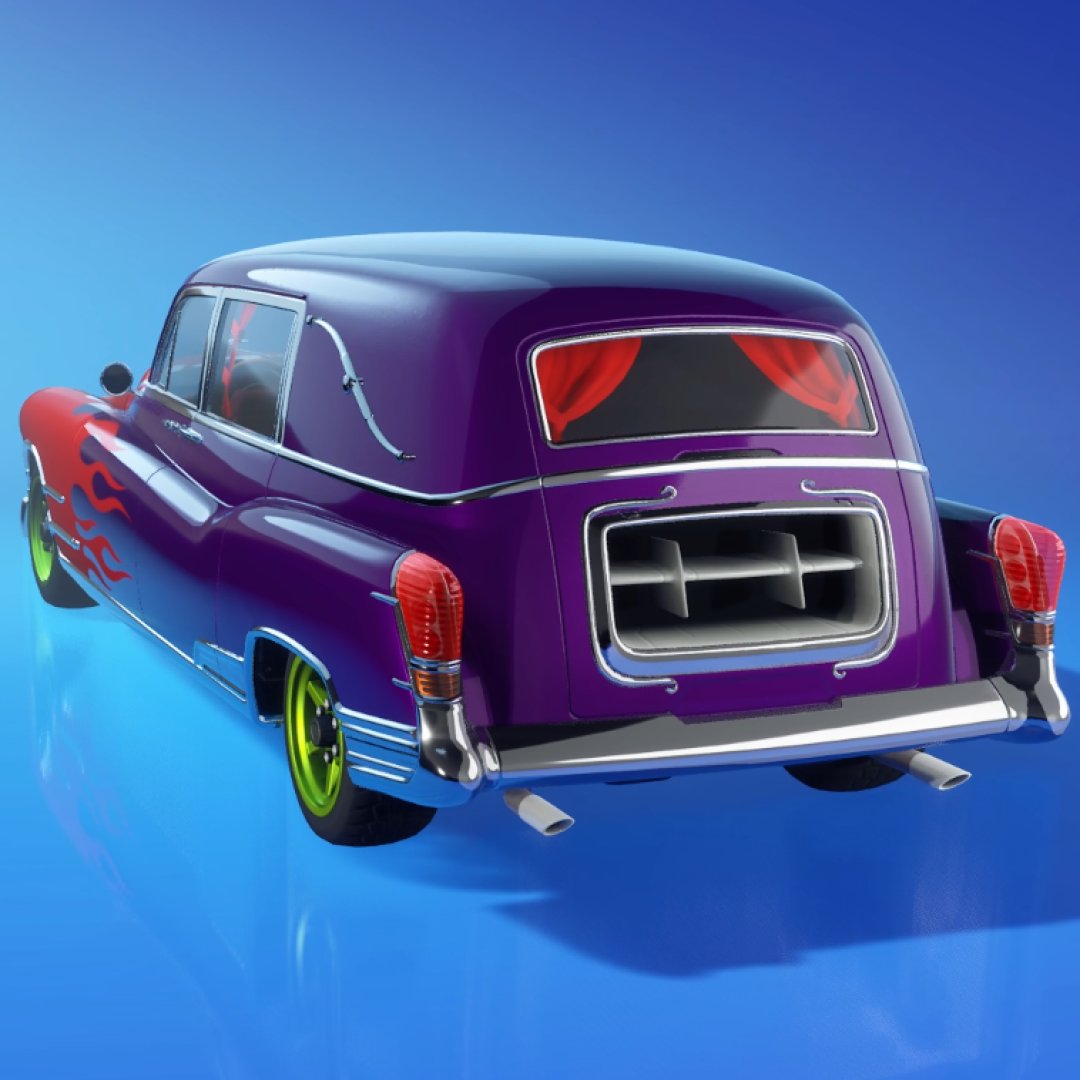 本日発売のウェンズデーコラボの SUVスキン『Hearse / 霊柩車』を