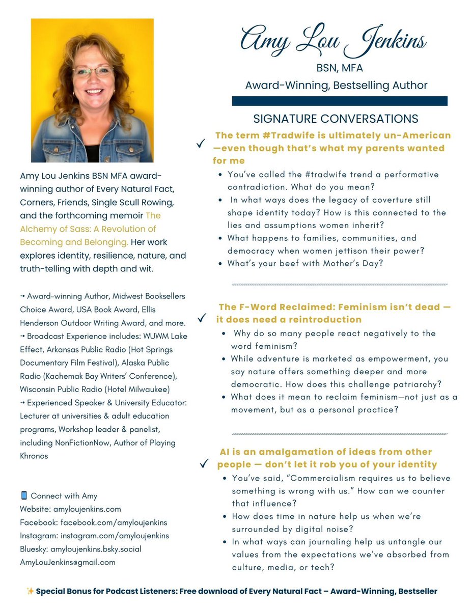 AmyLouToYou's tweet image. Create a Podcast Guest One Sheet : lttr.ai/AkFes

#PodcastGuesting #OneSheet #podcastGuest