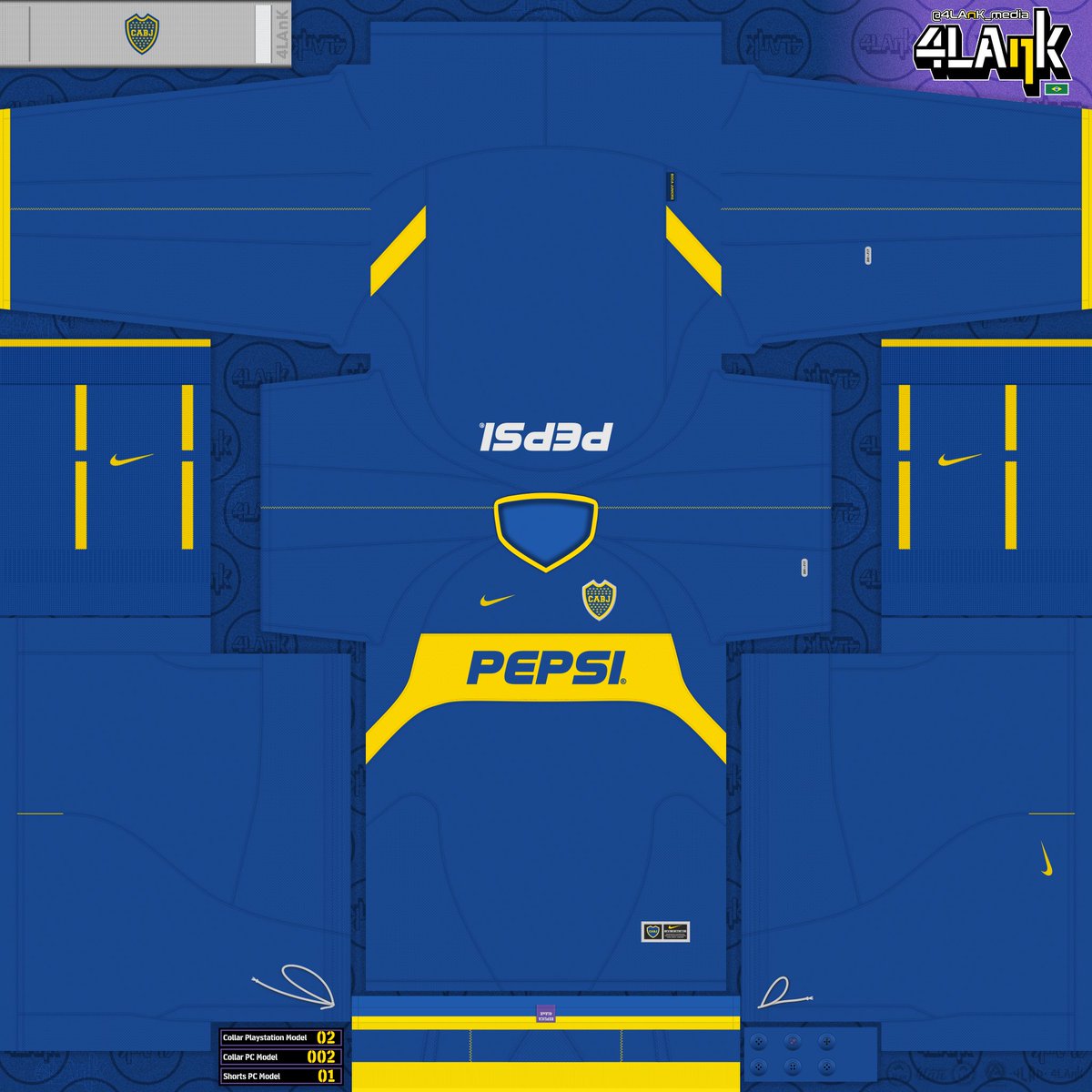 Nike Boca Juniors　シャツ PEPSI 04‐05 ホーム Nike Boca Juniors シャツ PEPSI 04‐05 ホーム サッカー・フットサル