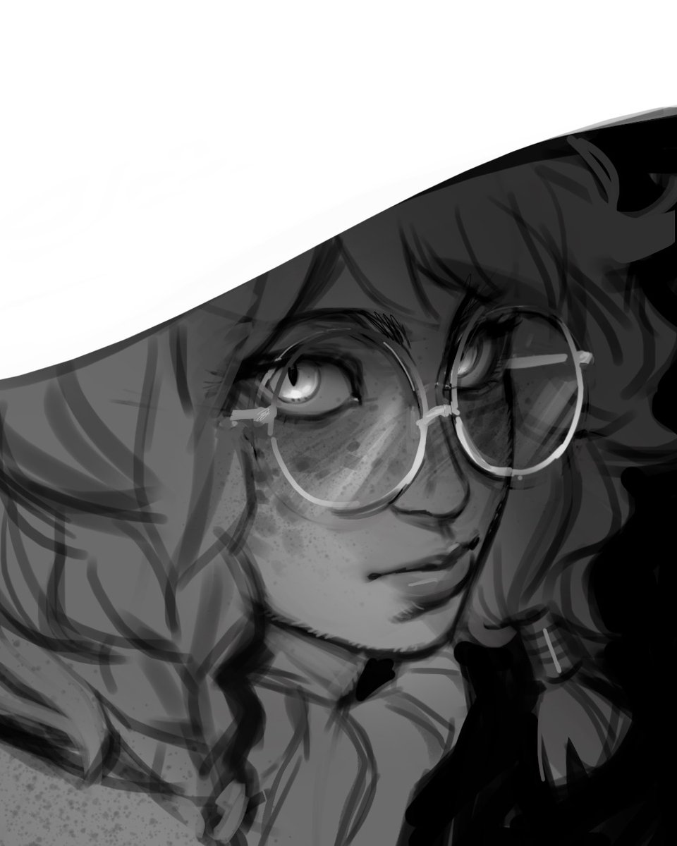 turned my random face sketch into Aurora sketch 🤍