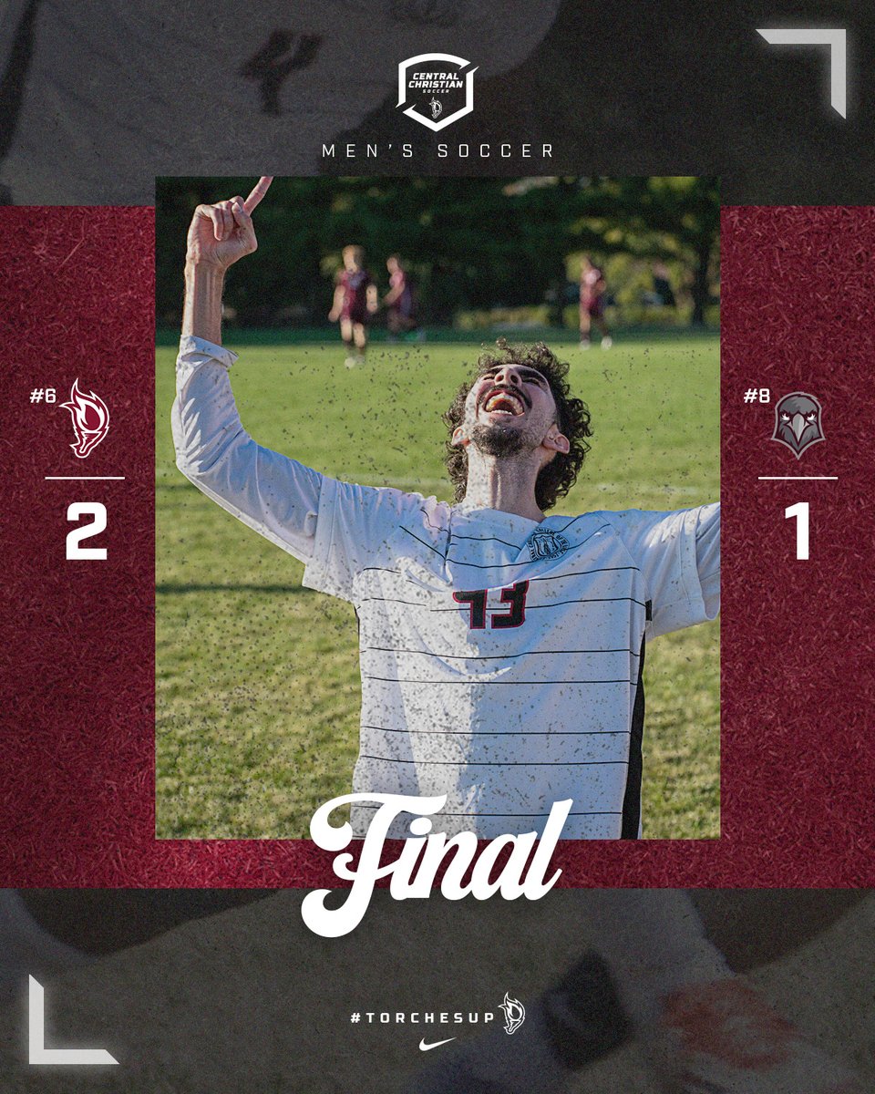Final from Moberly.

The Saints score the game-winner with 1:10 remaining to clinch their first MCCC title since 2008!! 

#TorchesUp🔥