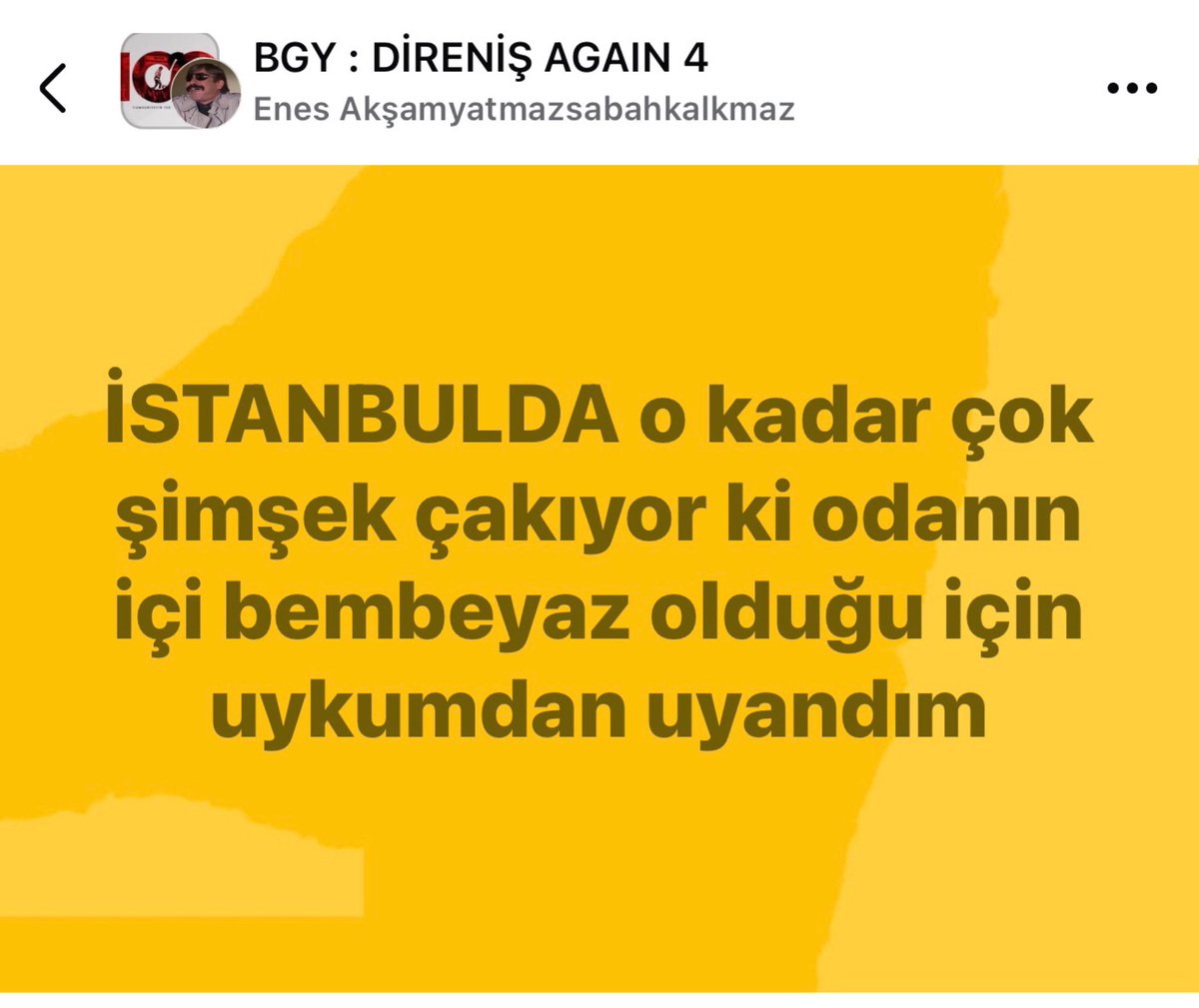 Sıkıntı kardeşim ya