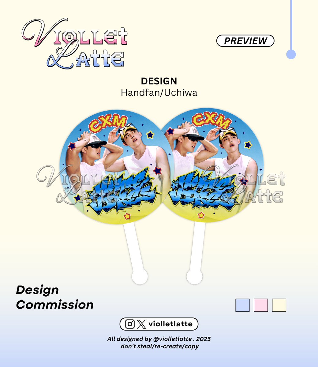 violletlatte's tweet image. ⚊ result #resultviolletlatte

• Handfan/Uchiwa
• Sticker Sheet

designed by @violletlatte 
thank you for order!

 #zonauang #designcommission