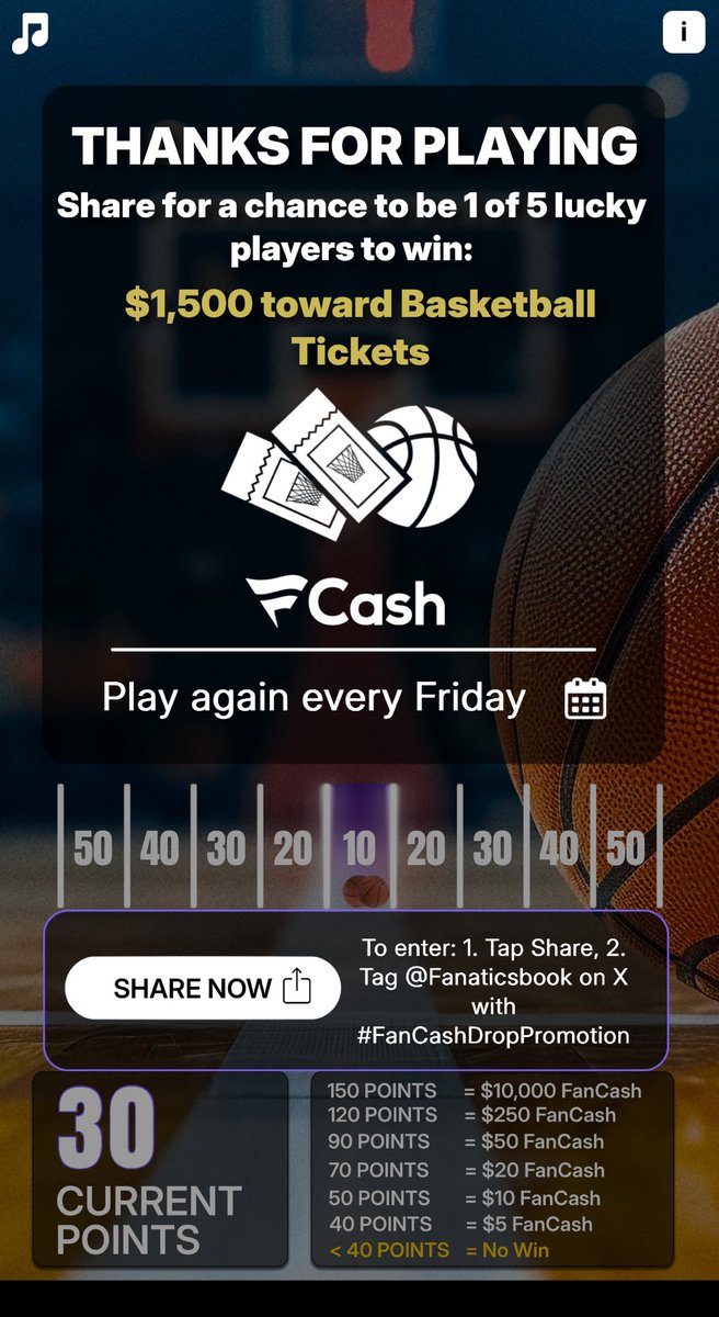 Play the #FanCashDropPromotion today

⁦<a href="/FanaticsBook/">The Home of FAIR PLAY™</a>⁩ #FanCashDropPromotion  fanatics.onelink.me/5kut/p6fykbjo