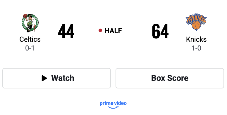 UnderdogNBA's tweet photo. The Knicks outscored the Celtics 42-14 in the second quarter. https://t.co/E55wpVGuJp