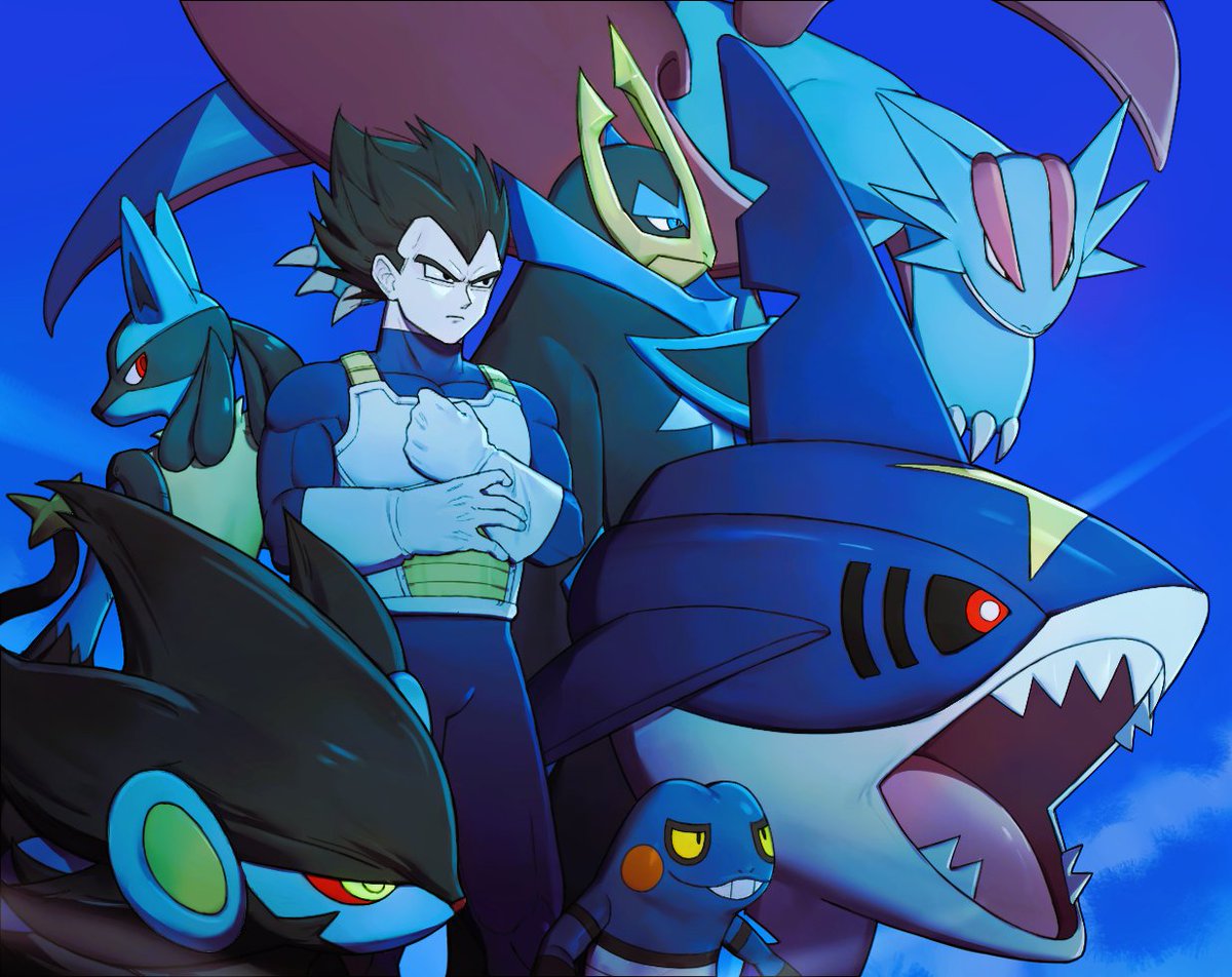 k1mo_oni's tweet photo. １年前に描いたpk×DBの絵 https://t.co/hYbY2kor6E