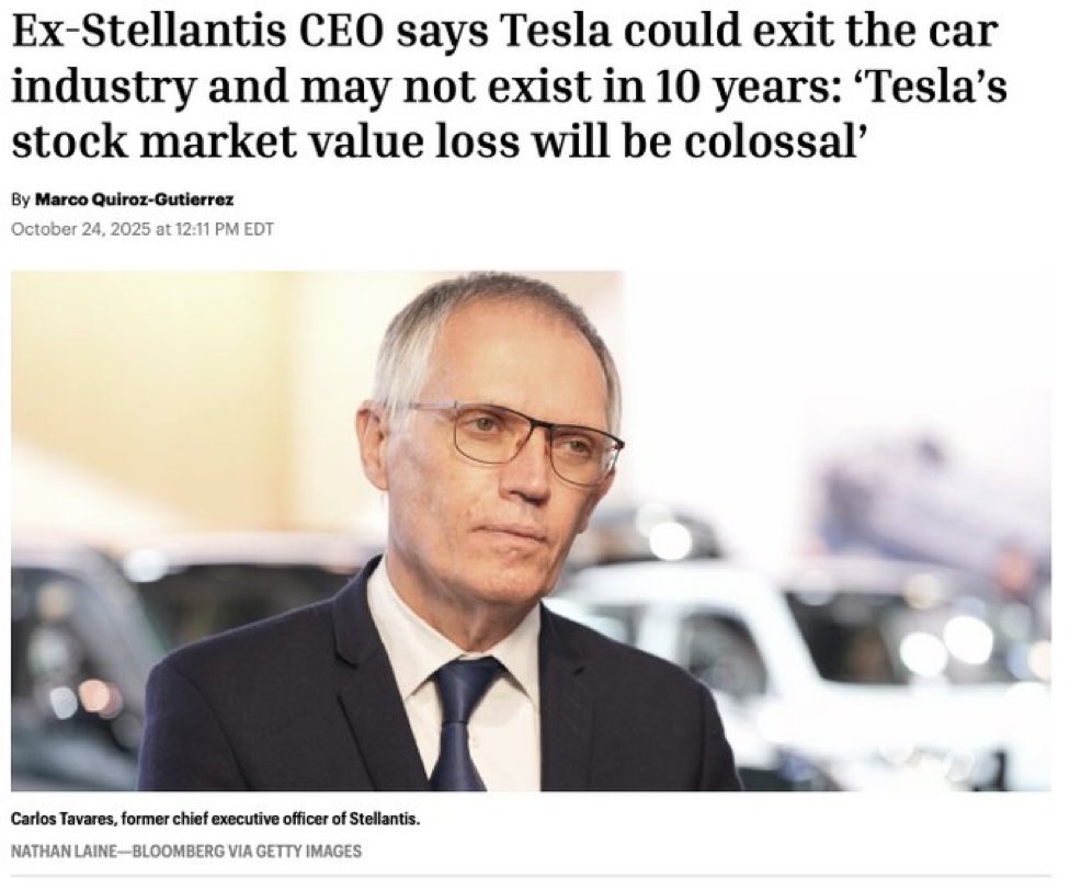I have a different perspective. I think Tesla will dominate and that Stellantis may not exist in 10 years. Let’s circle back in 2035 and see.