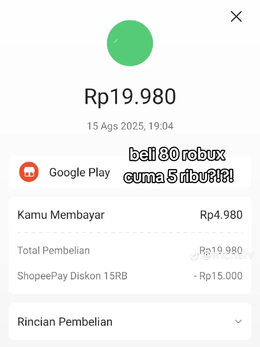 Pistachiojingga's tweet image. TUTORIAL BELI ROBUX DI SHOPEE PAKE VOUCHER
🎃 Android
s.shopee.co.id/6fYYKTeHwi
🎃 IOS
s.shopee.co.id/2VizMzUBpS
Semakin gede diskon vouchernya semakin murah harga yang bakalan kalian dapetin (tapi kuota voucher nya terbatas)