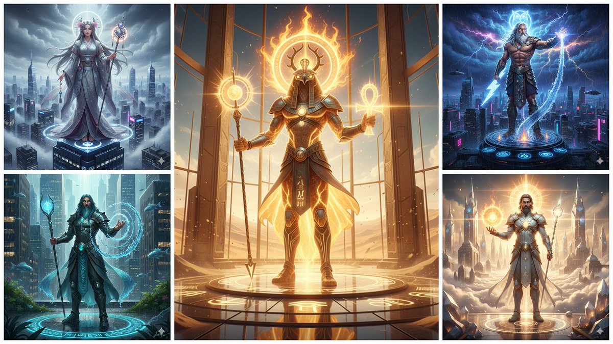 What if gods were reborn in the modern world? ⚡
Made these mythic portraits with one Gemini prompt — ancient souls in futuristic cities.
Get the full kit + examples + guide → [sedaghatarshia.gumroad.com/l/yzdxq]
#AIArt #GeminiAI #Mythology #DigitalArt #FantasyPortrait #prompt