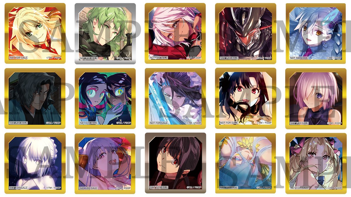 FGO 最終再臨展 来場者特典 選択画面風ステッカー 原田左之助 Fate/