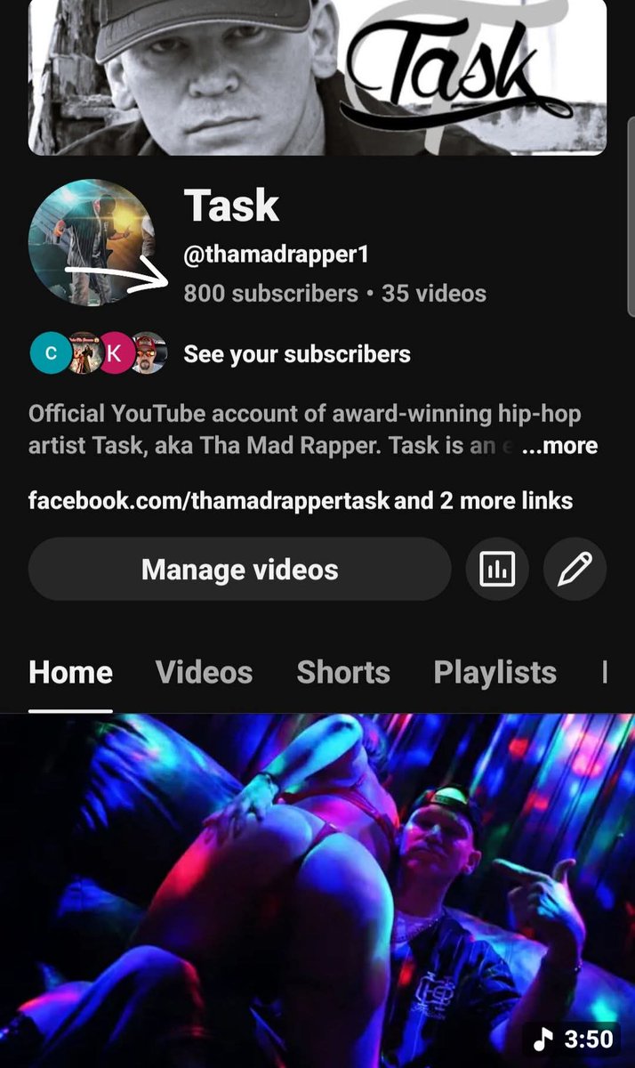 800 SUBSCRIBERS‼️

Let's keep 'em coming!

#Task #ThaMadRapper #YouTube #subscribers