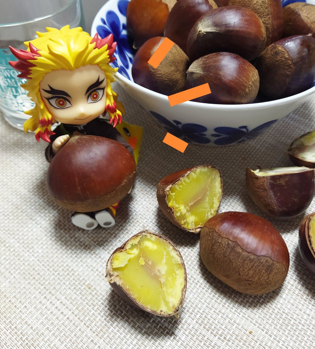 とても立派な🌰が売っていたので思わず購入✨
持って帰るの重かったけど、茹でただけでめちゃくちゃ美味しい🌸😋🌸

子供の頃大好きだった田舎の山での🌰拾い、もうできないのがさみしいなぁ🥹

🔥「ホクホクであまい!!うまい!!」