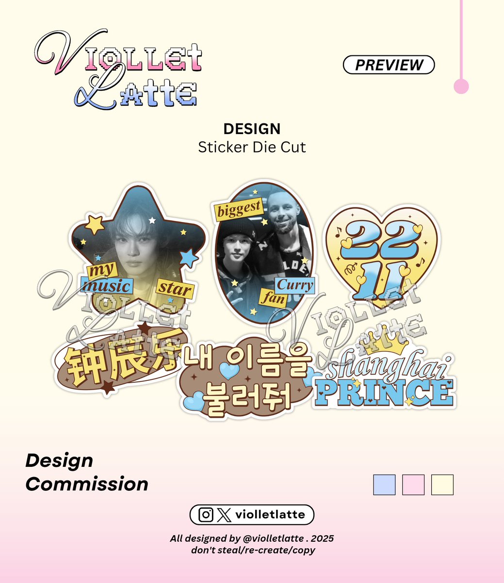 violletlatte's tweet image. ⚊ result #resultviolletlatte

• Sticker Die Cut

designed by @violletlatte 
thank you for order!

 #zonauang #designcommission