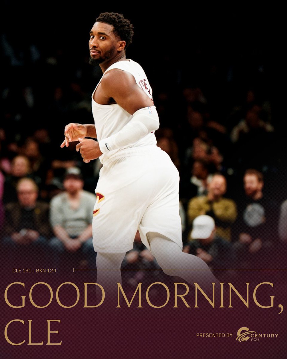 ☀️ Rise and shine, it's the first GOOOOOOOOOD MORNING CLE of the season!
@CenturyFederal | #LetEmKnow