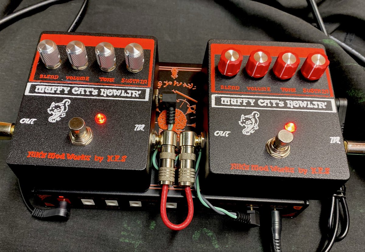 KAIbyKES's tweet photo. よくご存知で。PGMにお越しいただいた方でしょうか。あれは個人名義のNik's Mod Worksのものでアーティスト様にしかご提供してないので一般流通品にその名が使われる事はないんです。ですのでK.E.S版は RAMBLING SHEEP って事で宜しくお願い致します！ #RAMBLINGSHEEP #KES #FUZZ https://t.co/AeLRxEXe3m
