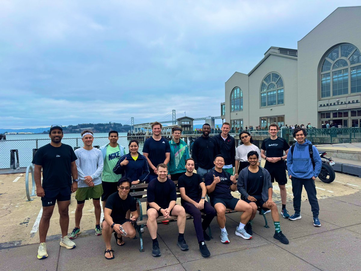 Tomorrow is the 76th (!!) week in a row of Builders who Run.

5k at the Ferry Building
- Chill pace
- Coffee (and farmer's market) after
- Builders only

RSVP at <a href="/builderswhorun/">Builders who Run</a>