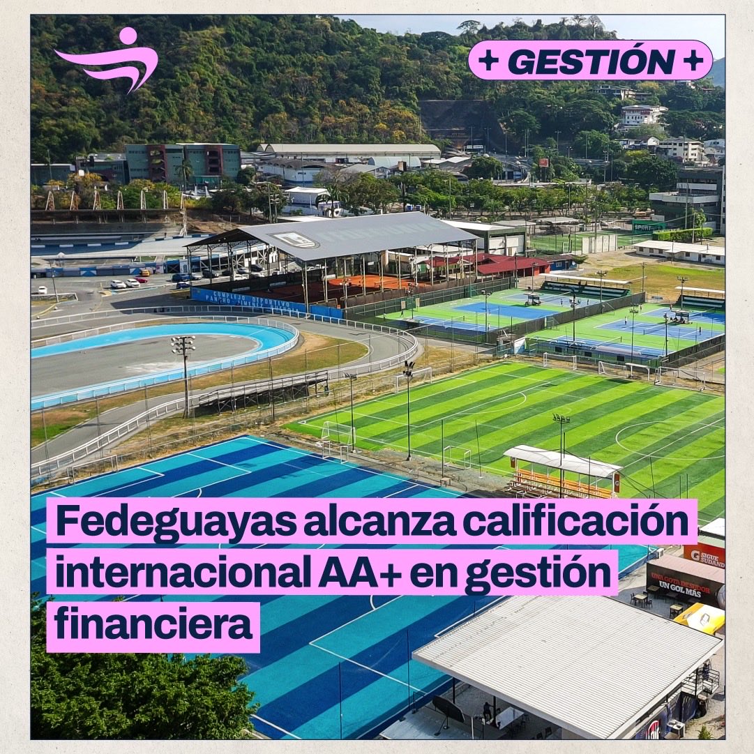 Celebramos la calificación internacional AA+ en gestión financiera de Fedeguayas. 
Infraestructura deportiva digna, transparencia y oportunidades para nuestros atletas. 

Juntos construimos deporte, bienestar y orgullo local.

 +Gestión+ 

#ConstruyendoUnLegado 
<a href="/Fede_Guayas/">#GuayasCompite</a>