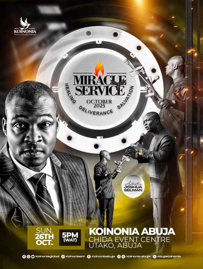 ENCOUNTER THE MIRACULOUS POWER OF GOD THIS SUNDAY AT OUR OCTOBER MIRACLE SERVICE!