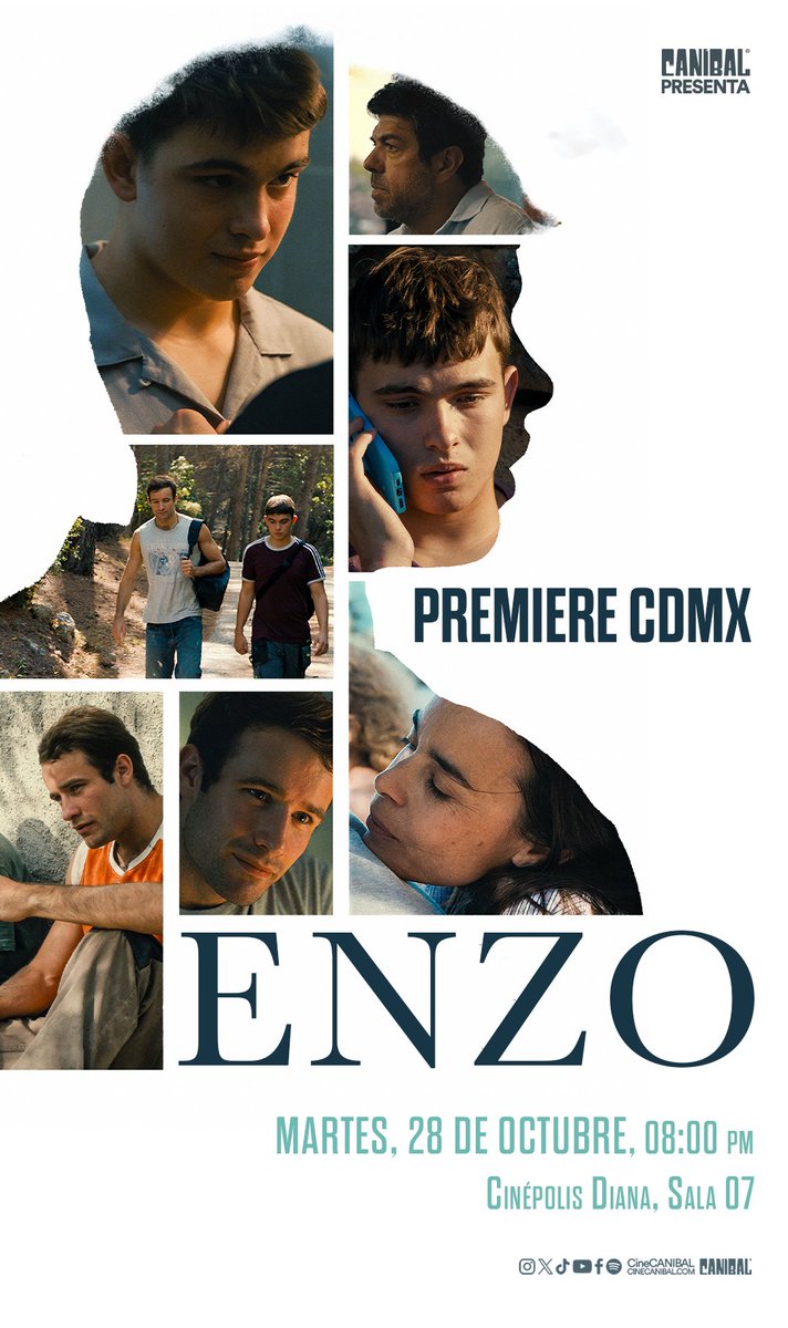 unpluggednewsmx's tweet photo. ⚠️ CINE GRATIS ⚠️
Tenemos 5 pases dobles para la premiere de #Enzo Para ganar deberán:

•Seguir nuestras redes y las de @cineCANIBAL 
•Dar RT, ❤️ y comentar el nombre de su acompañante
•Mandar a DM su nombre completo, correo y SS de los pasos anteriores.

Suerte🎬 https://t.co/UUrgXoNFT0