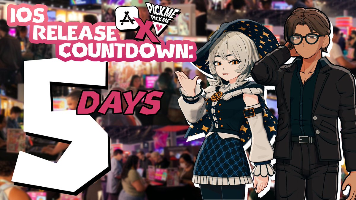 PickmePickmeAi's tweet photo. It's officially 5 days till our long-awaited IOS RELEASE 🚨

Pre-order today so you can check it out on Day 1!!
Who are you date battling for first?

[pre-order link on 7-day post]
#iosrelease #newrelease #indiegame #gamedev #pickmepickme #countdown https://t.co/h7eKDa4Hz3