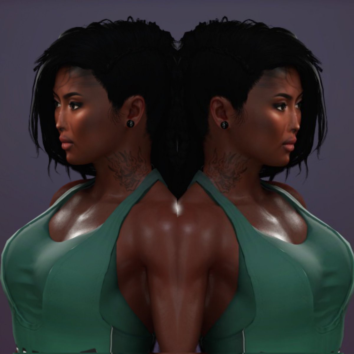 Updated one of my female attires 
Layla Williams. 
#WWEGames 
#WWE2k25