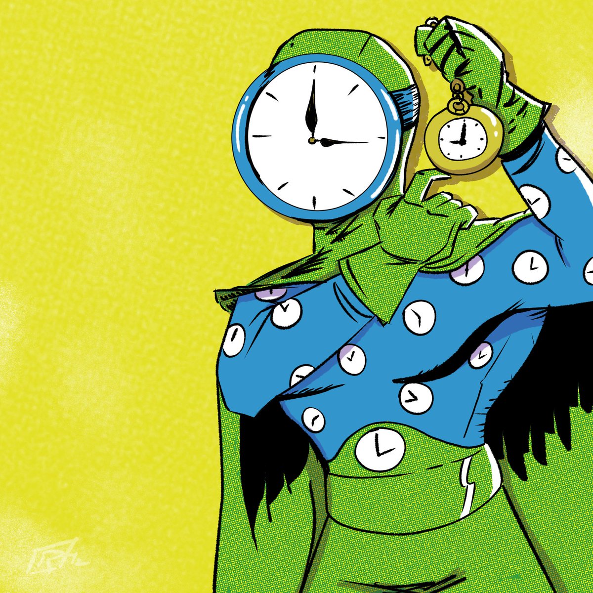 CoralRobin_42's tweet photo. Better hurry Batman!

#clockking #batman #roguesgallery #dccomics https://t.co/ryA7b6XqA9