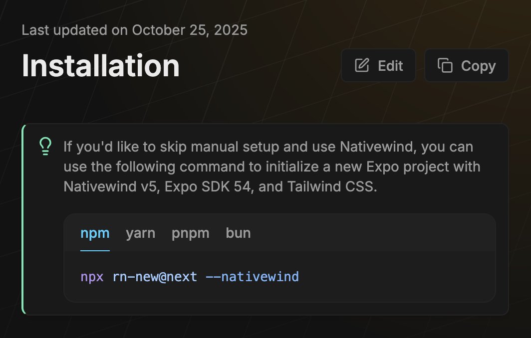 DanStepanov's tweet image. You can now copy the installation instructions for v5 of @nativewindcss into your favorite LLM or something like Cursor.

I&apos;ve also added short-links for setting up a project via rn-new. 

Next up: Publish the Nativewind roadmap (waiting on Mark).