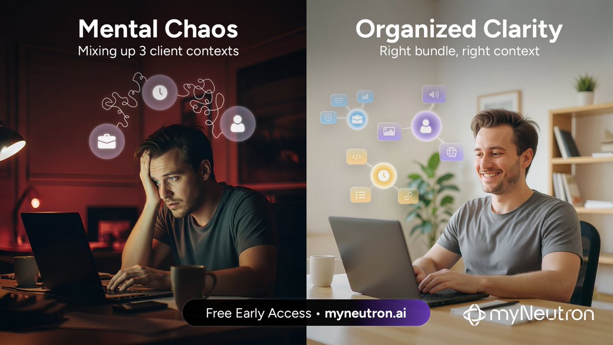 Juggling three projects with different goals, constraints, and context is exhausting.

Bundles solve this problem.

Create one Bundle for each project.

So when you switch projects, you inject the right context. Every AI tool instantly knows which project you're working on. No