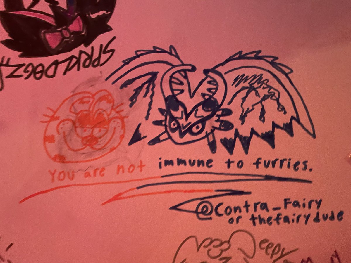 Contra_Fairy's tweet photo. As a lowkey furry, it’s true! 
#furry #furryart #garfeild #youarenotimmune #fectoelfilis #kirby #marker #sketch #fanart https://t.co/a71qBeGx4D