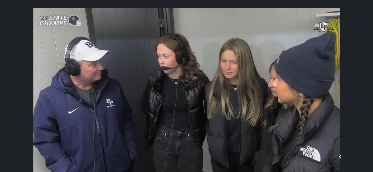 Great interview with Madelyn at halftime of the football game tonight!