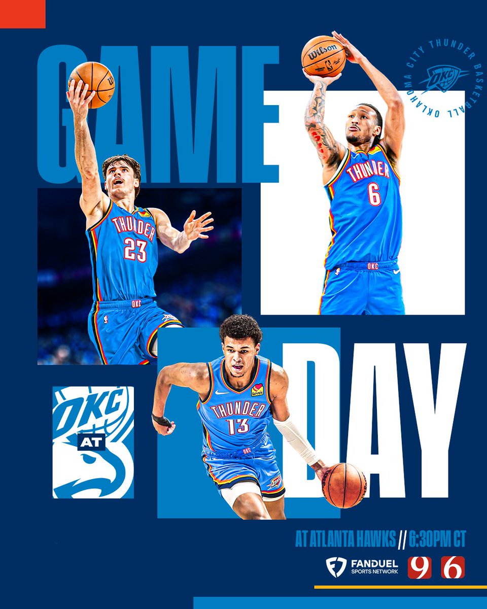 Weekend work in ATL 📍
📺 FanDuel Sports Network, Channel 9 in OKC & Channel 6 in Tulsa
📻 @sportsanimal