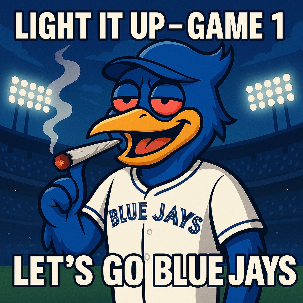 BulkCannabiscc's tweet photo. Dingers and doobies. Go jays!!!!!! #BlueJays #WorldSeries #bulkcannabis https://t.co/yD1uqg1VqG