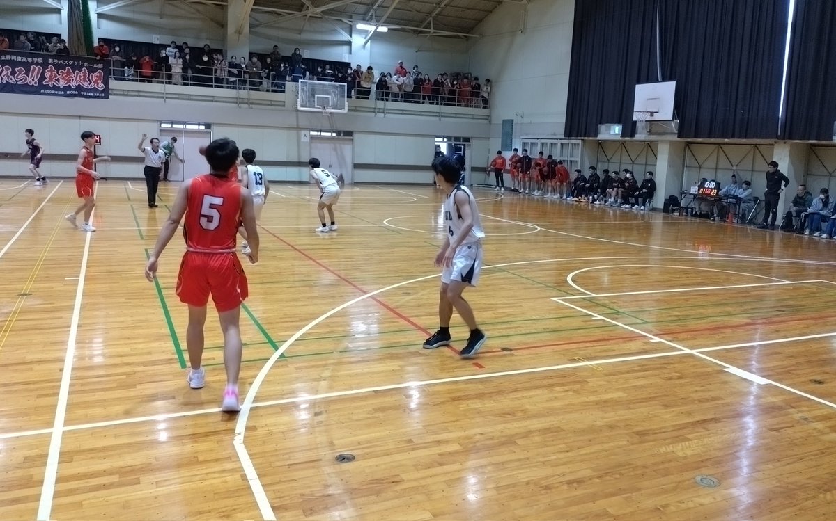NC_MBBC's tweet image. ウインターカップ静岡県予選
４回戦　後半スタート🏀
#沼津中央 #NC #WC #静岡バスケ