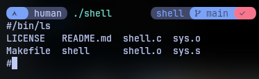 himonshuuu's tweet image. made a tiny unix shell in C + asm, all syscalls by hand🫡 learning process control & kernel-level I/O the fun way. peep it: github.com/himonshuuu/she…