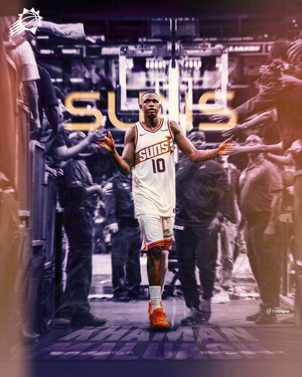 Saw this image from <a href="/Suns/">Phoenix Suns</a> and decided to do a little design with it. <a href="/khaman_maluach/">Khaman Maluach</a> clearly stood out in this image💯 and he’s already having a great start to the season.