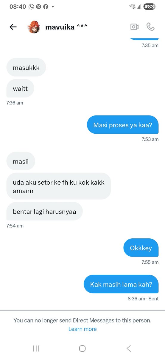 crustaxea's tweet image. #zonauang PENIPU tolong dong kak @mavuiikastore haram kamu makan duit aku, lagi butuh banget padahal kurang ajar 😭. Hati-hati yang nyari paket data telkomsel ya, sumpah jahattt huhuhu viralin dong 😭😭😭