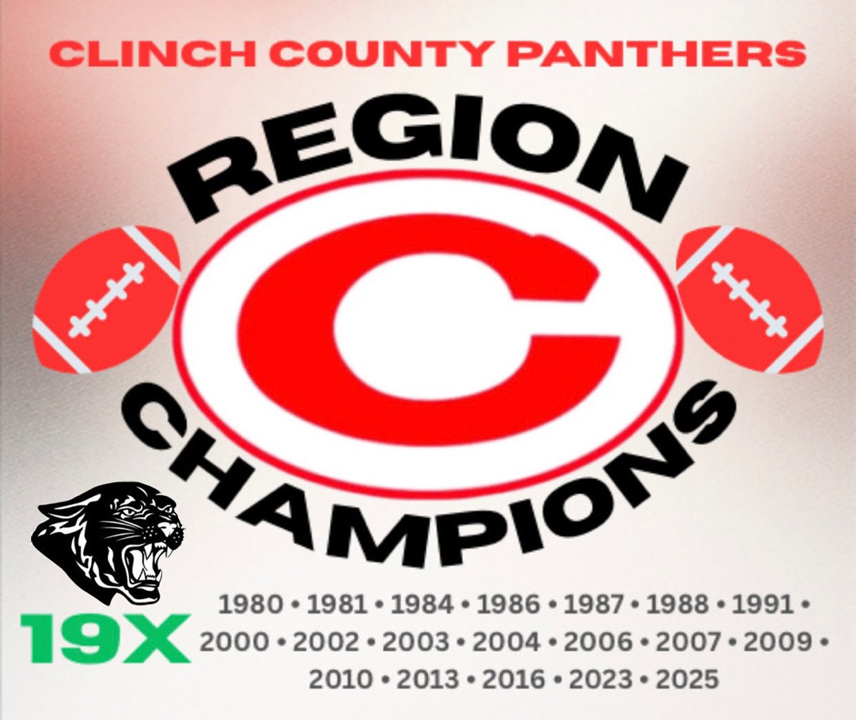 ccpanthernation's tweet photo. 1️⃣9️⃣✖️ 𝑹𝑬𝑮𝑰𝑶𝑵 𝑪𝑯𝑨𝑴𝑷𝑰𝑶𝑵𝑺 🏆 #RollRedRoll #PantherNation #CCHS #FTV https://t.co/p81S09Upfs