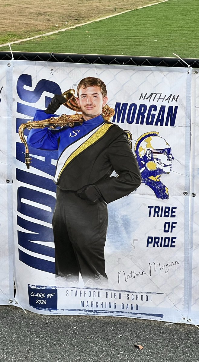 Senior night!!!  And just like that, he marched into the stadium and took the field at half time for the very last time…. Bittersweet. 🤍