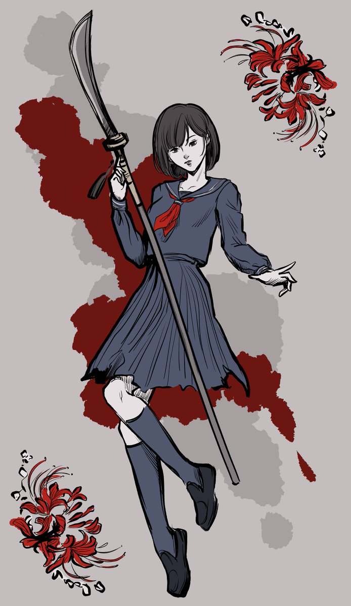 einysdesign's tweet photo. A little fanart of Hinako because I just finished watching a gameplay of Silent Hill f and I loved it (I'm too cowardly to play it myself xD)

#silenthillf #hinako #hinakoshimizu #games #silenthill #fanart #digitalart https://t.co/UOqXU5qeD0