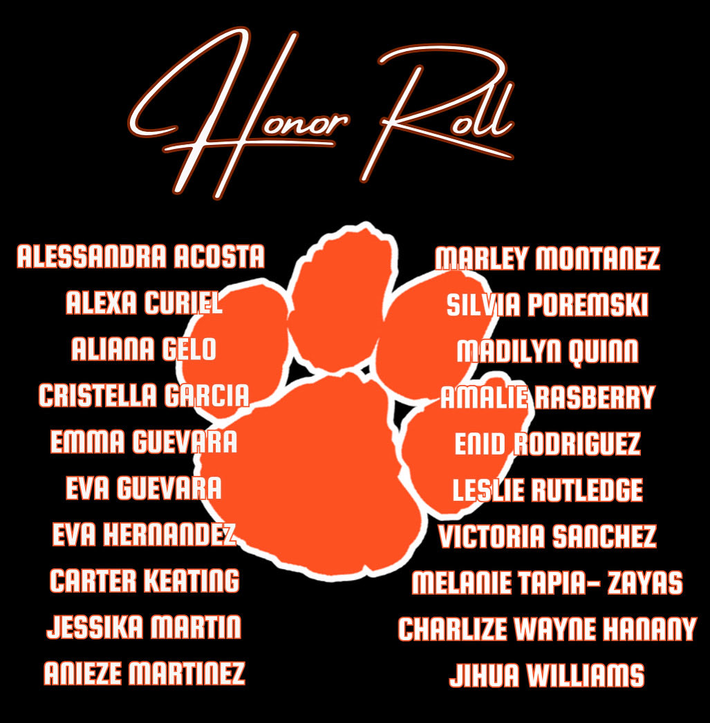 Congratulations to our 1st 9 weeks Honor Roll! These Student Athletes got it done! 
#Togetherwins
<a href="/ElPasoAthletics/">El Paso High Athletics</a> <a href="/EPISDathletics/">EPISD ATHLETICS</a>