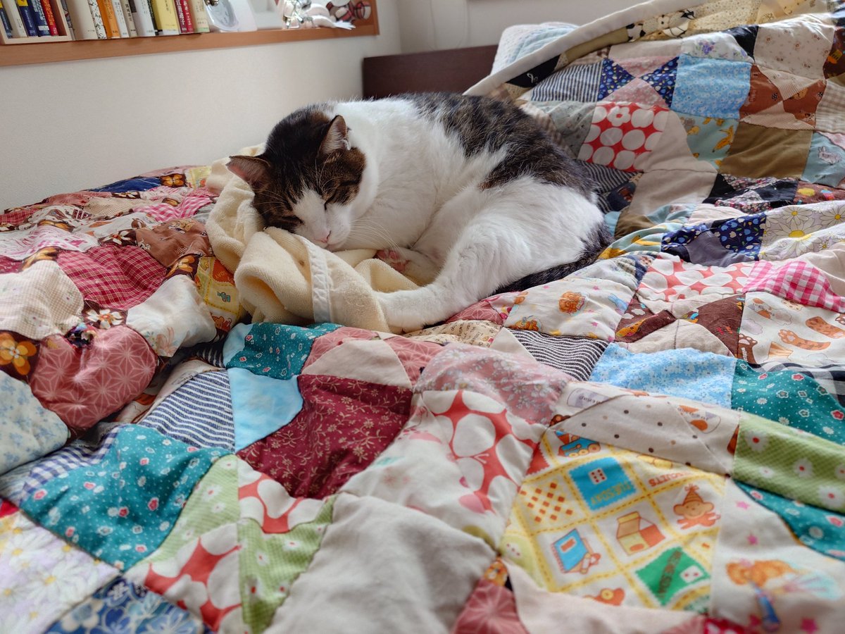 パッチワークキルトのベッドカバー パッチワークキルト(ベッドカバー) - MUCHINNOCHI'S GALLERY | minne