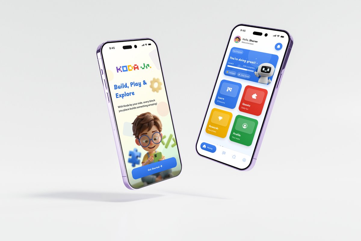 Chisomm_Favour's tweet image. Just wrapped up the Stage 1 HNG Design Challenge, Koda Jr, a coding app that helps kids learn programming through fun lessons, quests, and rewards.
Built with a simple goal; make learning to code feel fun. 😉
#UIDesign #HNG