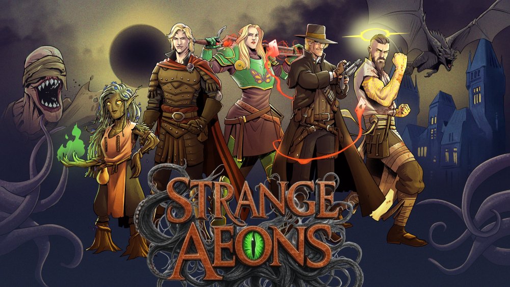👁️ LIVE NOW!

Join us for our #SavageWorlds horror show STRANGE AEONS

<a href="/TheRealErudi/">Erudi</a> is our GM!

<a href="/richard_froste/">Froste</a> , <a href="/MossMoophe/">Moss</a> , <a href="/Chrysanth1mum/">Chrysanth</a> , <a href="/LaylinesBand/">Laylines</a>, and Commander N are our players!
Art by: <a href="/sebaguidobono/">Seba Guidobono</a>

Links in replies! ⬇️⬇️⬇️
