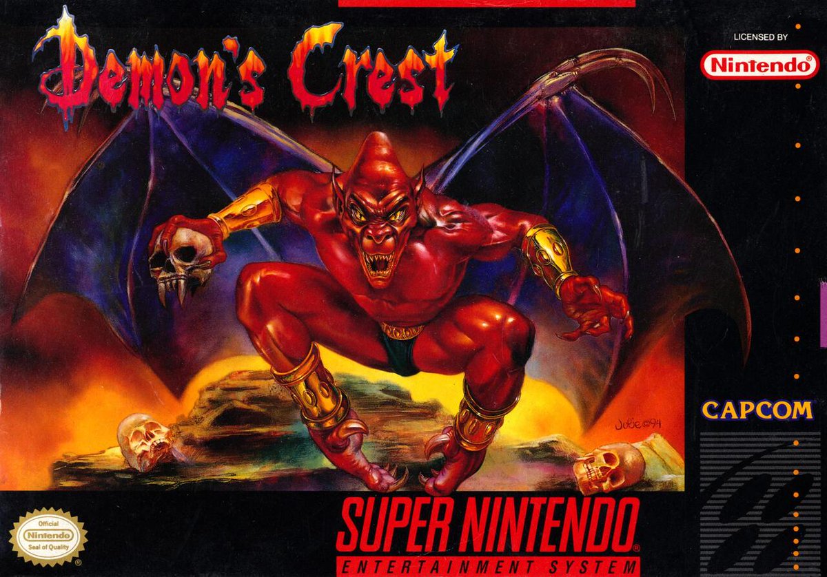 Capcom Demon Capcom's 'Demon's Crest'! With recent scans of the box art (by Near ...