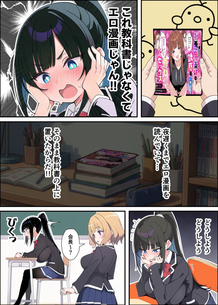 みんなの憧れの生徒会長である妹がエロ漫画大好きな変態だと発覚したので 濃厚あまあまセックスした話(あくめくん)｜無料エロ漫画試し読み